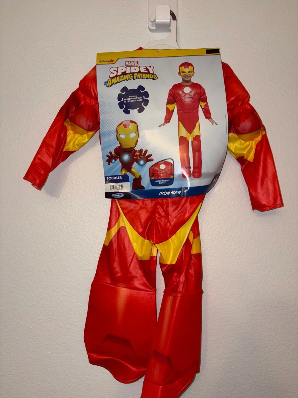 NWT Marvel Spidey & His Amazing Friends Iron Man Costume Toddler 2T